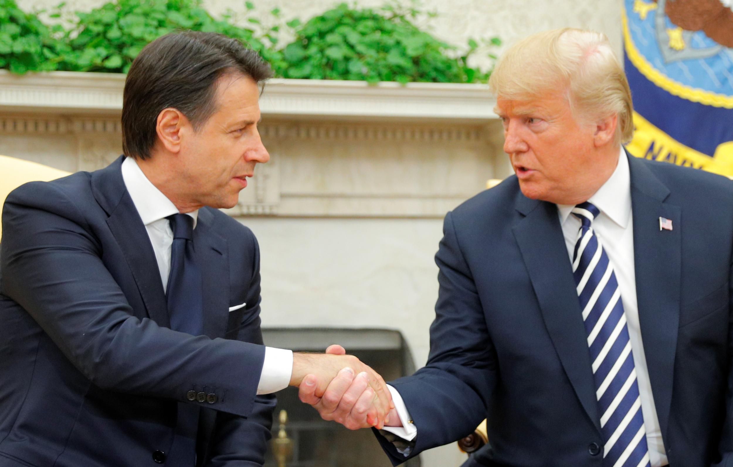 Trump praises populist Italian prime minister for 'being tough ' on immigration