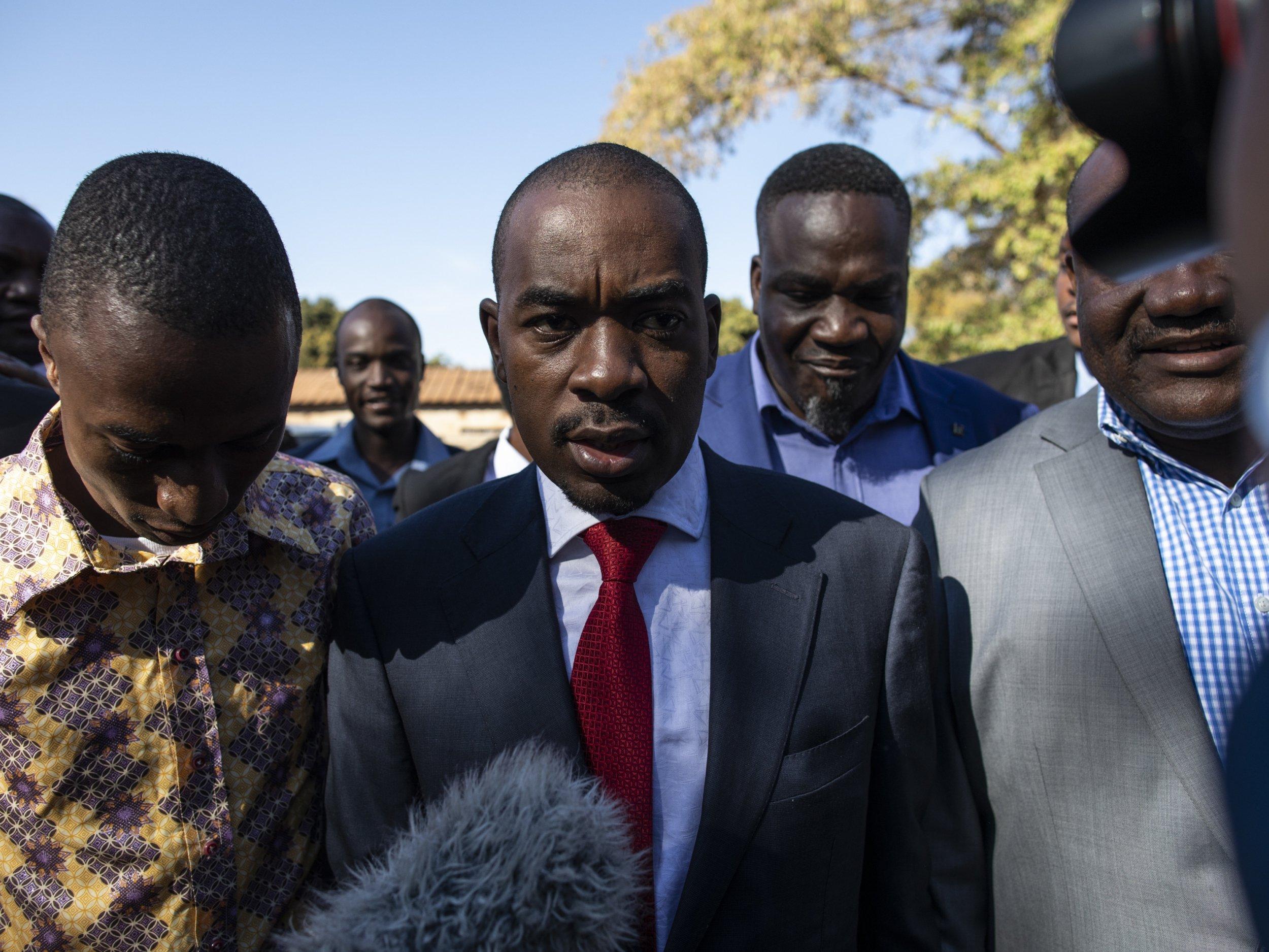 Opposition leader Nelson Chamisa says he is ready for government as Zimbabwe awaits election result