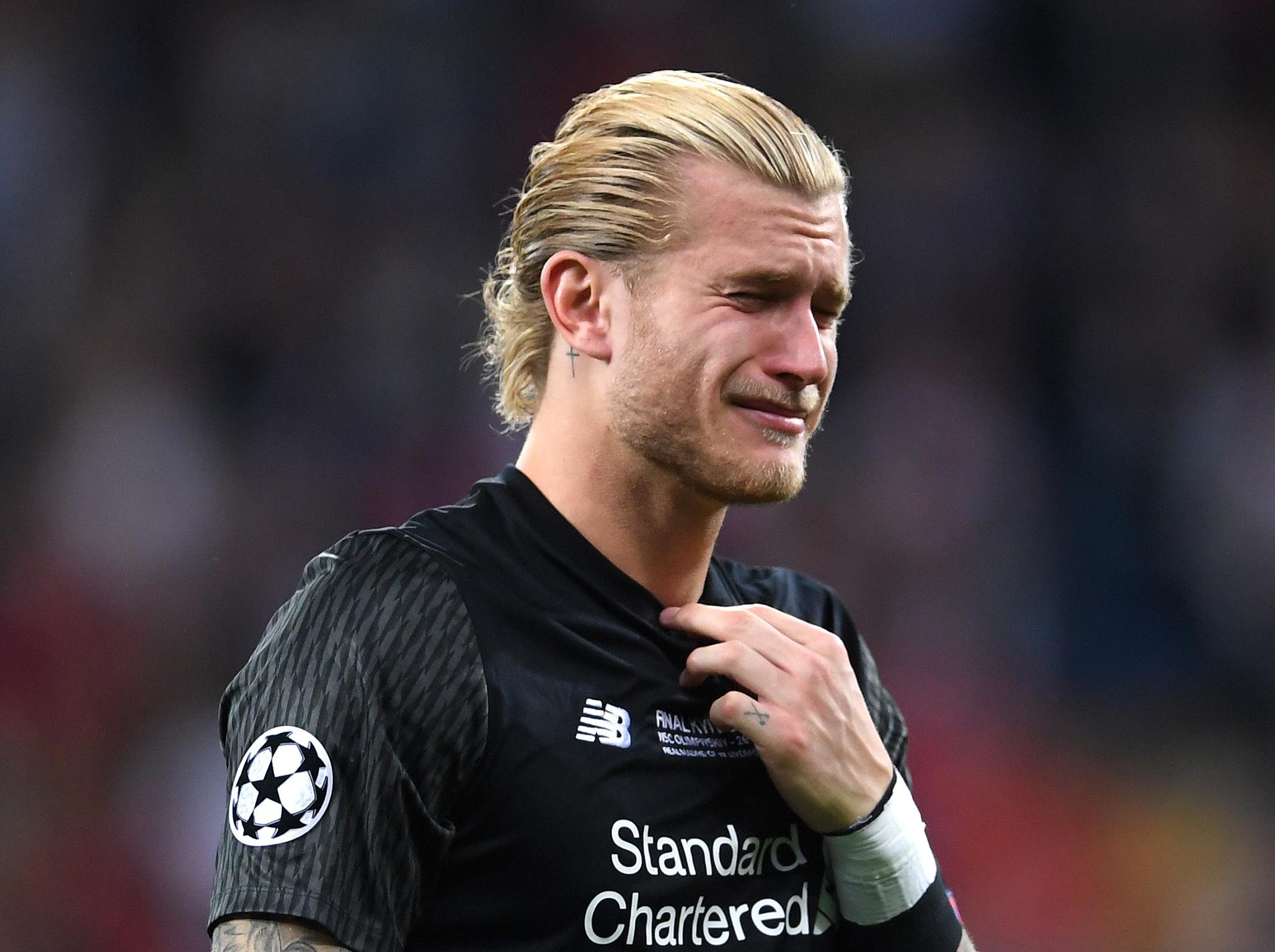 Karius was inconsolable after the Champions League final