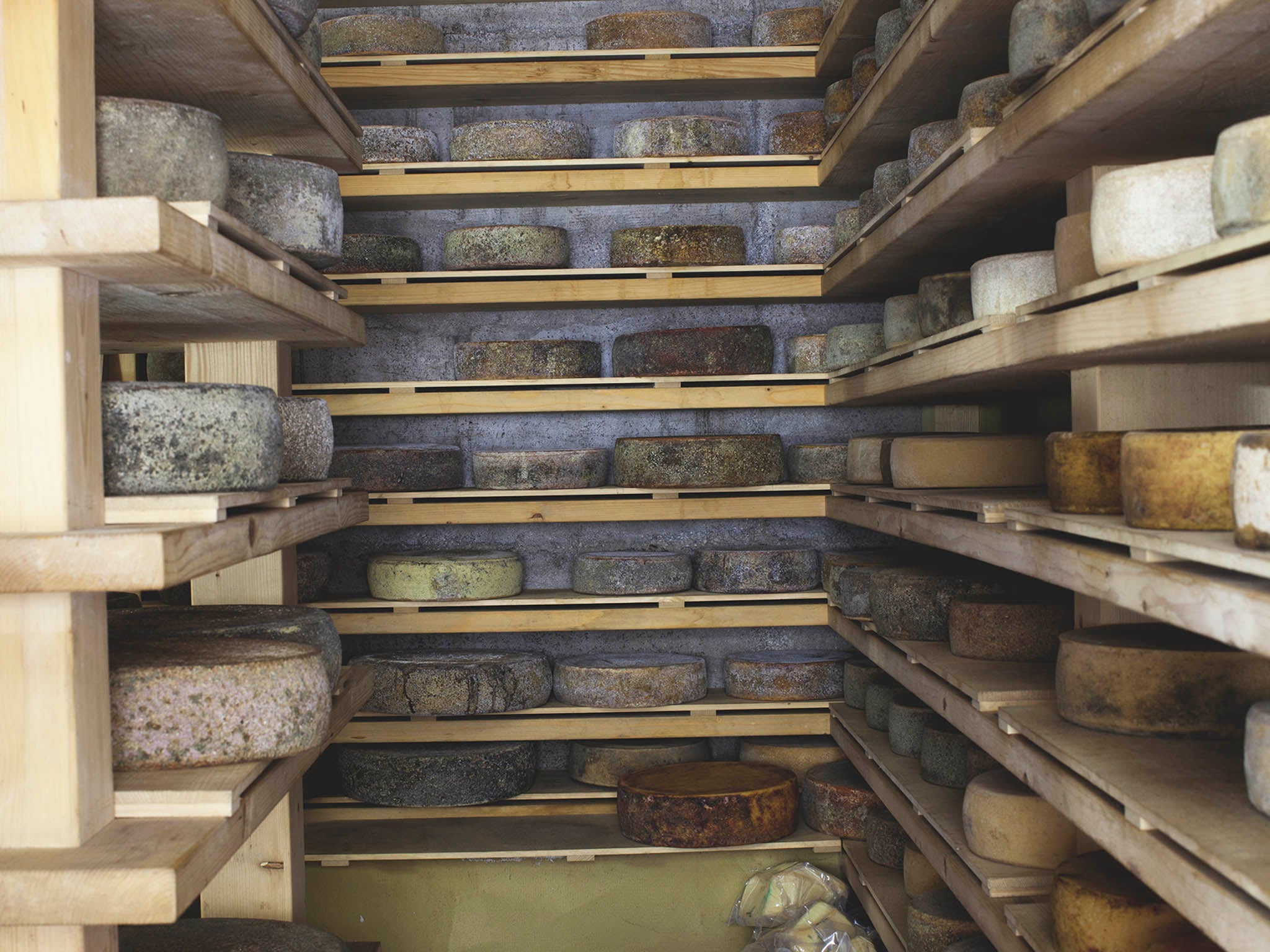 Cheeses at Hiša Franko