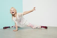 River Island hires seven-year-old amputee to model new activewear