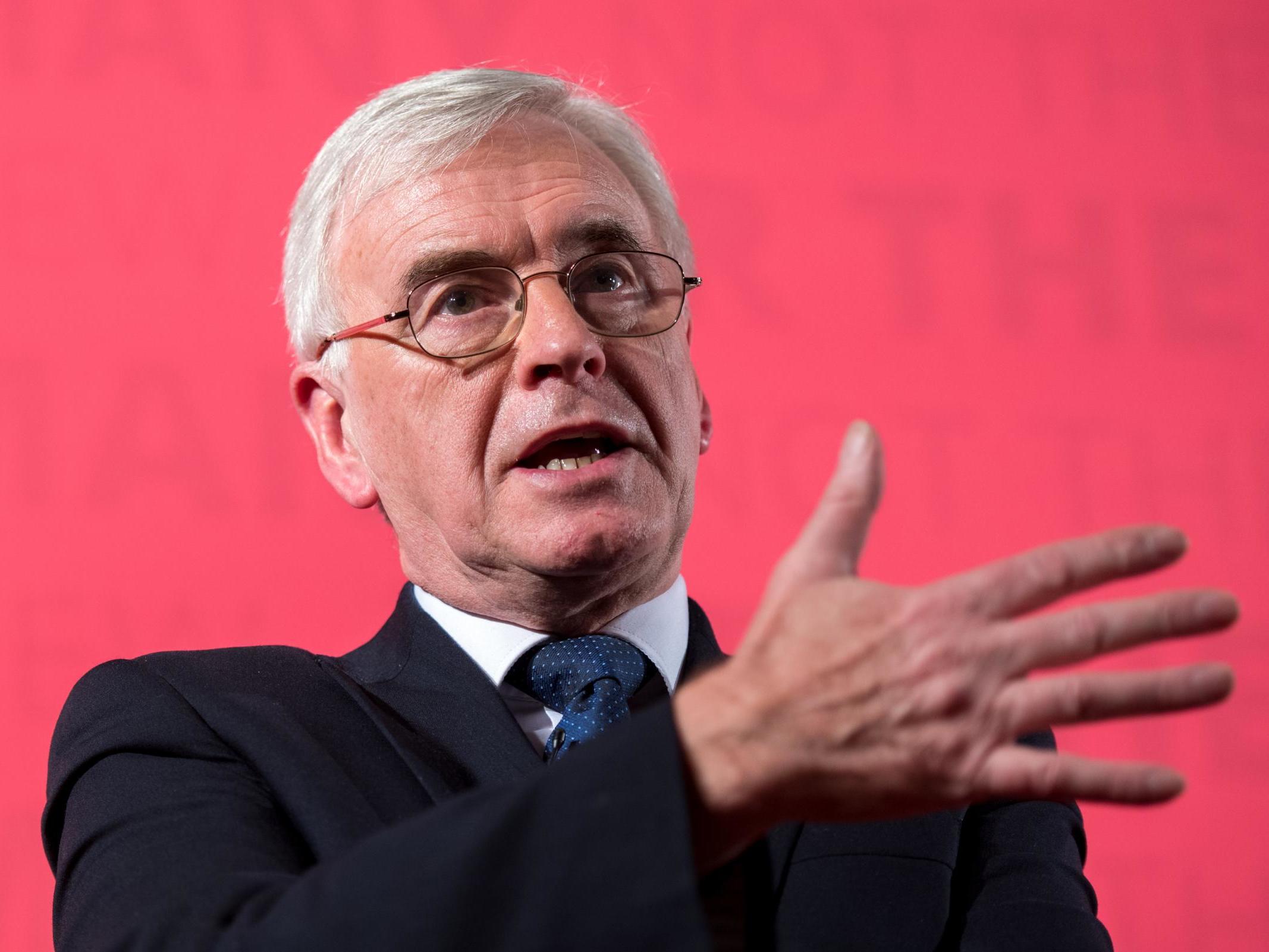 Labour &apos;could nationalise railways in five years&apos;, John McDonnell claims