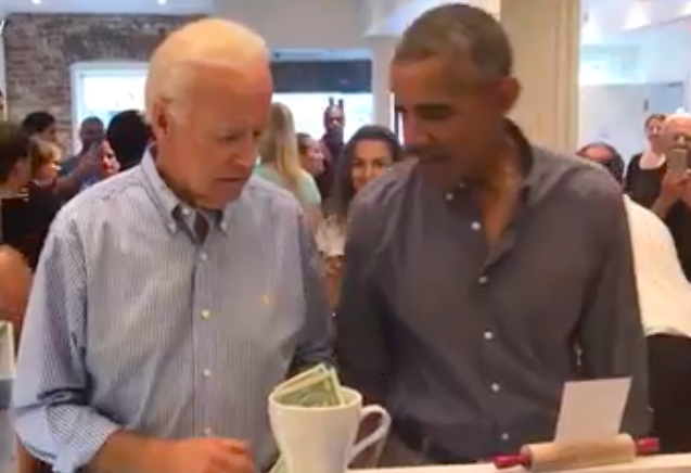 Obama and Biden reunite for surprise lunch in Washington