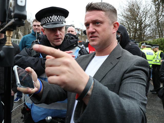 Tommy Robinson served time in prison earlier this year after being convicted of contempt of court