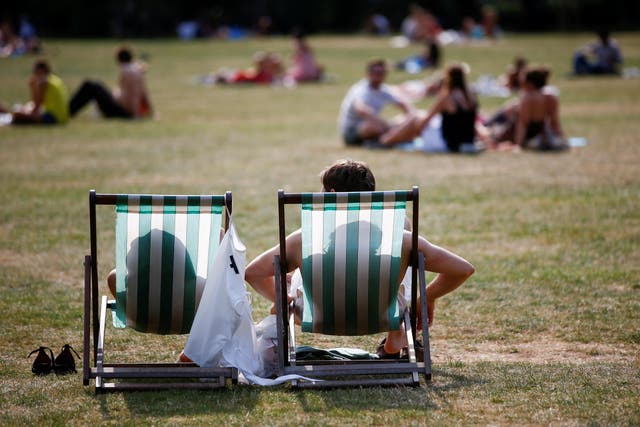 UK shoppers rushed to buy summer clothes during the recent sunny weather