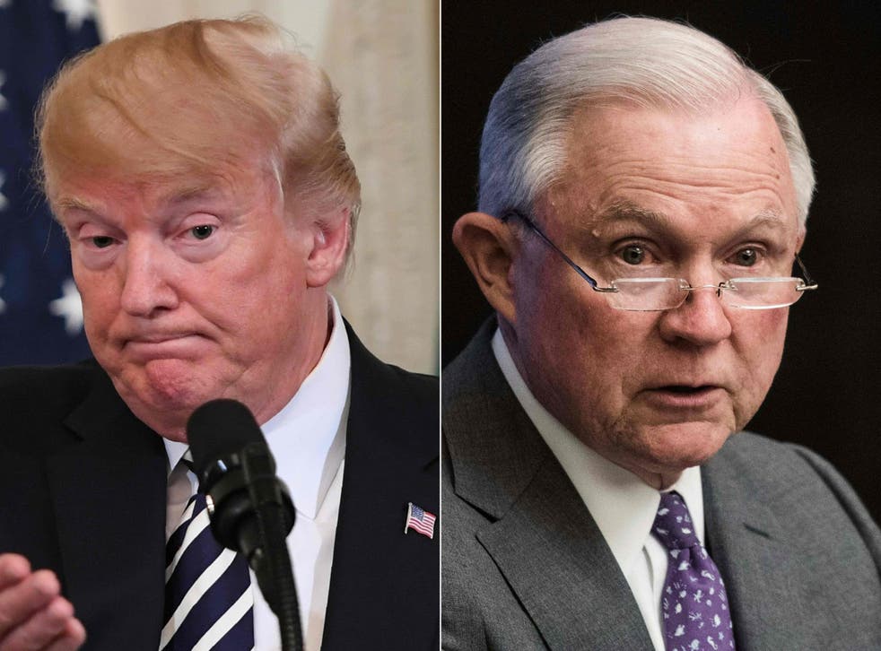 The president has asked Mr sessions to end the Russia probe