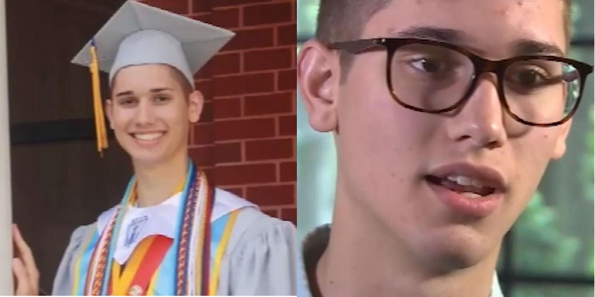 Gay valedictorian rejected by his parents fulfills dream of attending college thanks to crowdfunding campaign