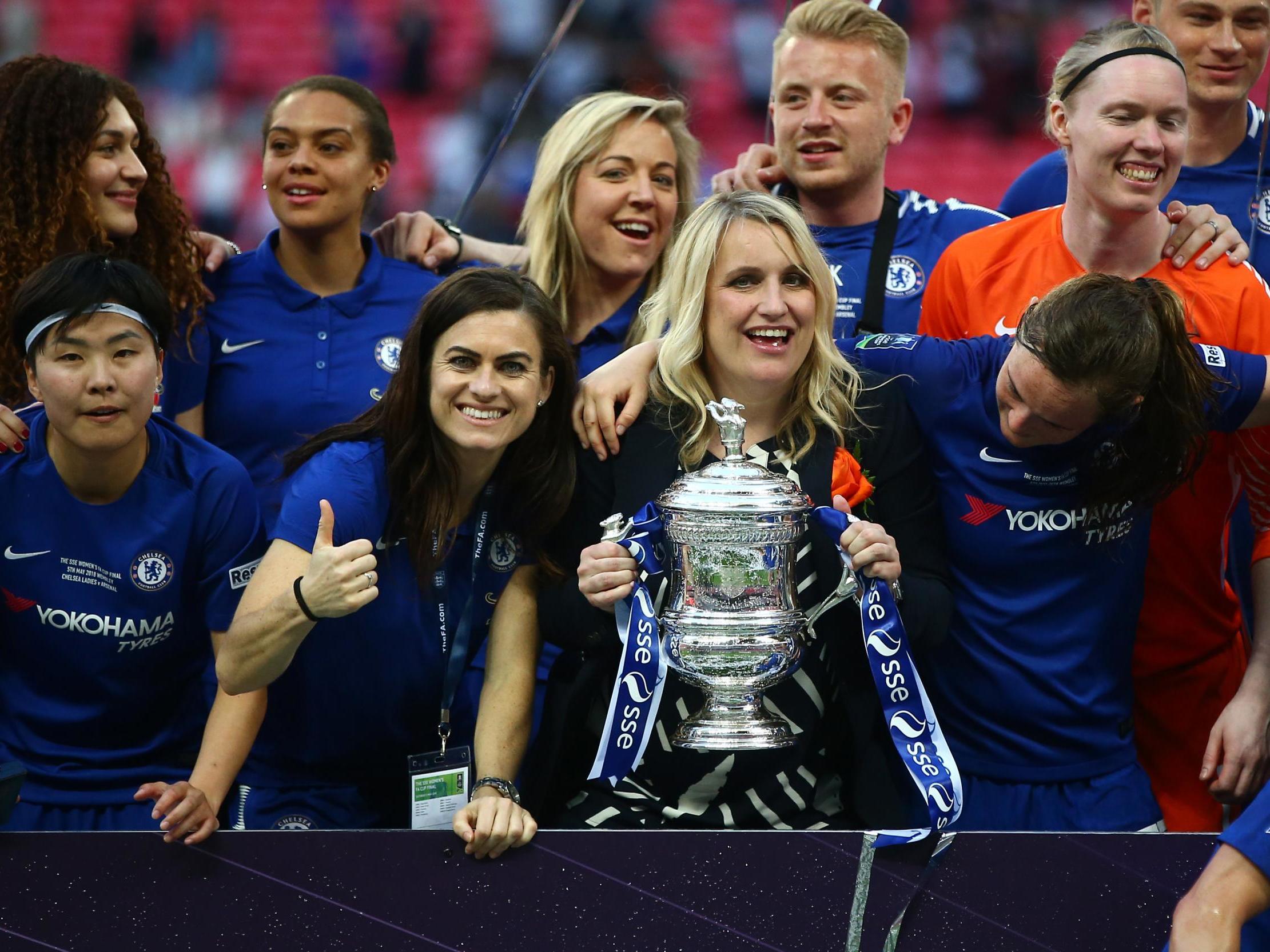 Chelsea also won the FA Women's Cup last season