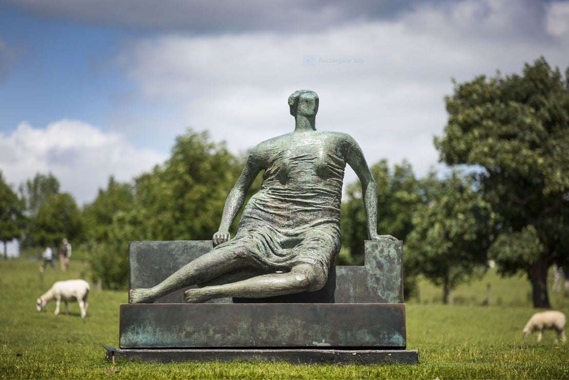 Henry Moore's 'Draped Seated Woman'