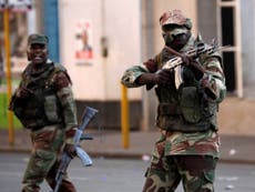Soldiers patrol streets of Zimbabwe's capital after protests