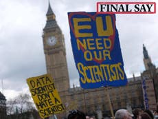 Leading scientists back call for Brexit deal vote