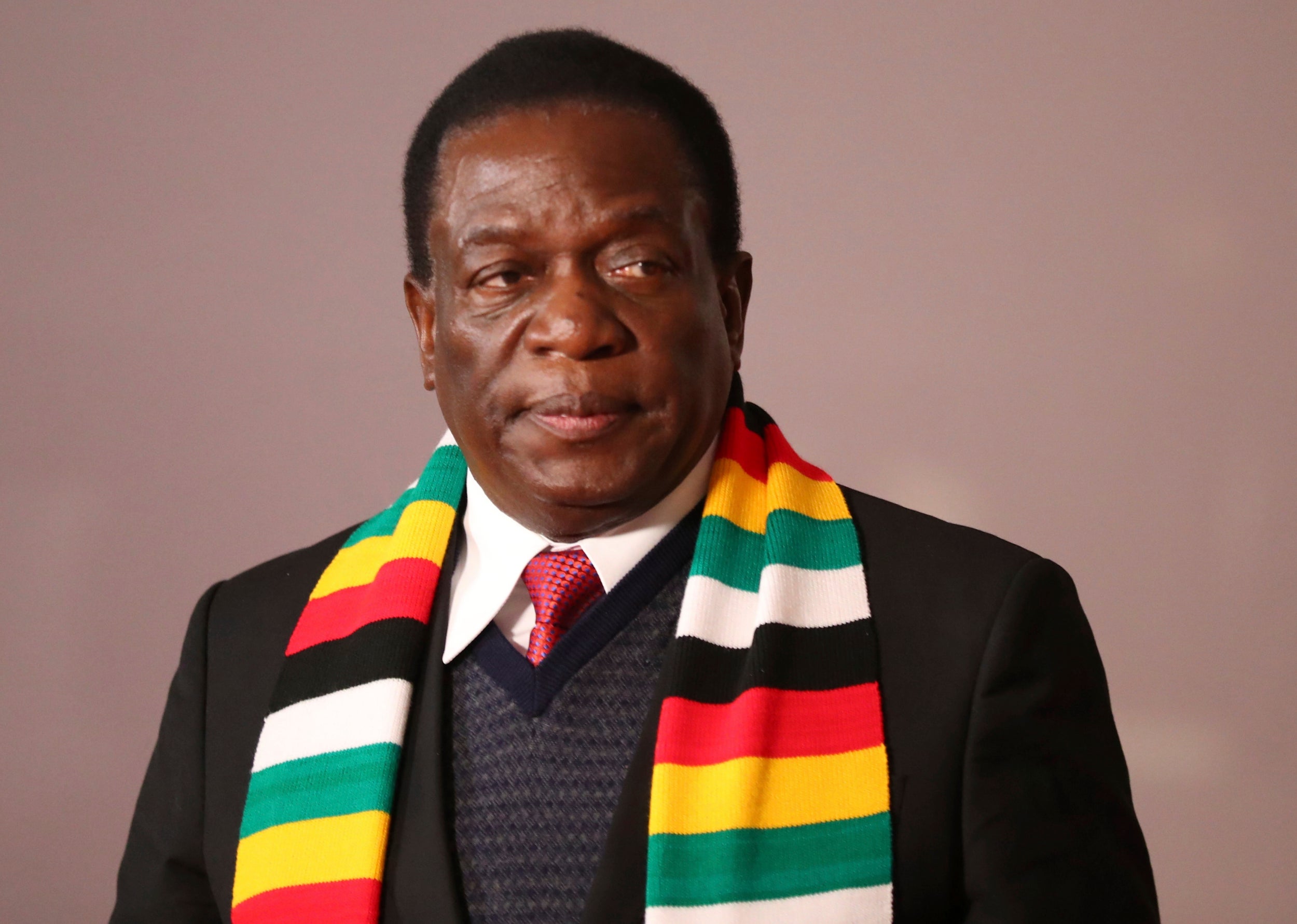 Zimbabwe's president says he is "humbled" by his win.