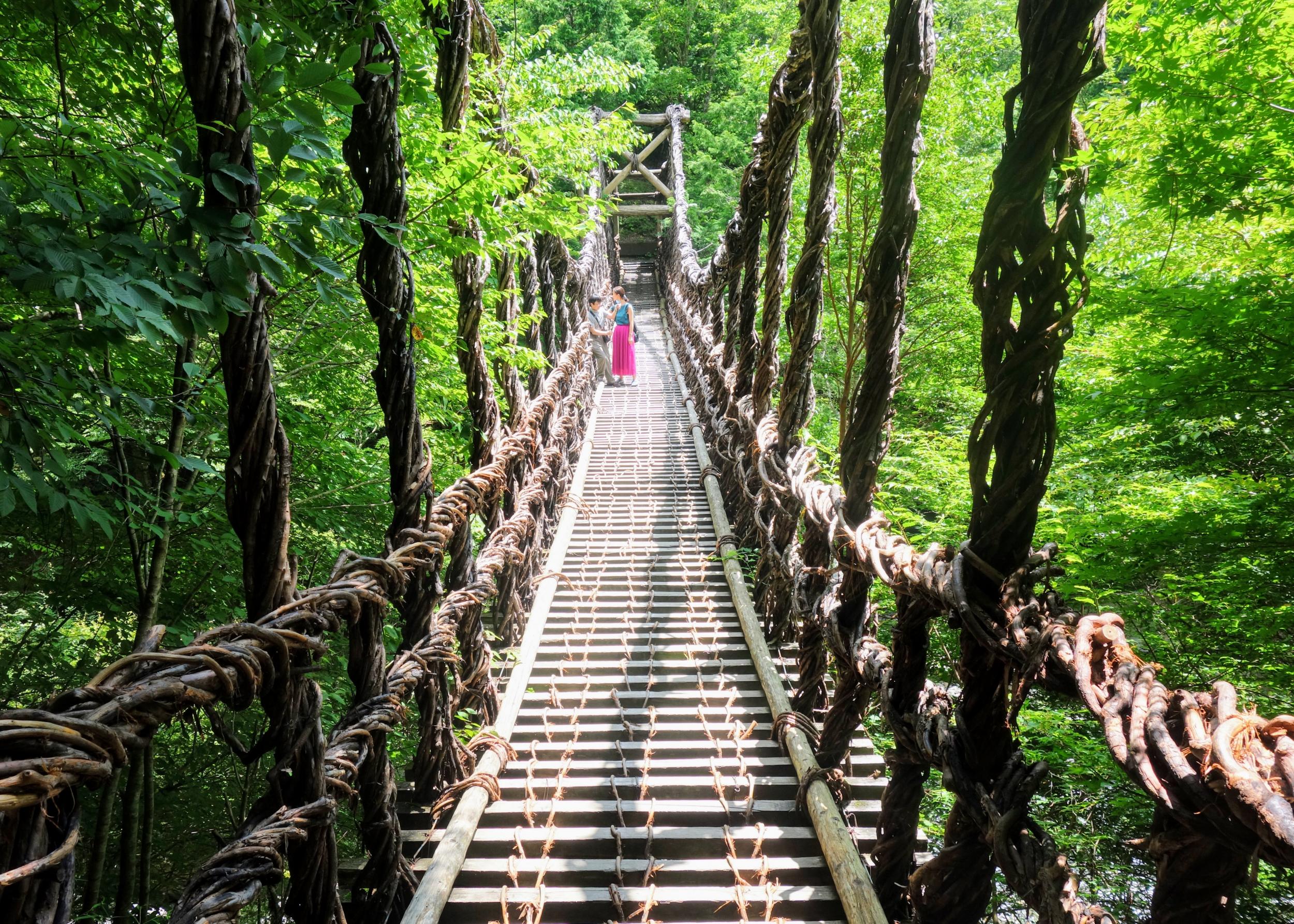 Iya Valley is known for its vine bridges