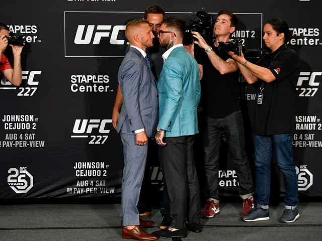 TJ Dillashaw defends the UFC bantamweight title against Cody Garbrandt in a rematch of their UFC 217 bout