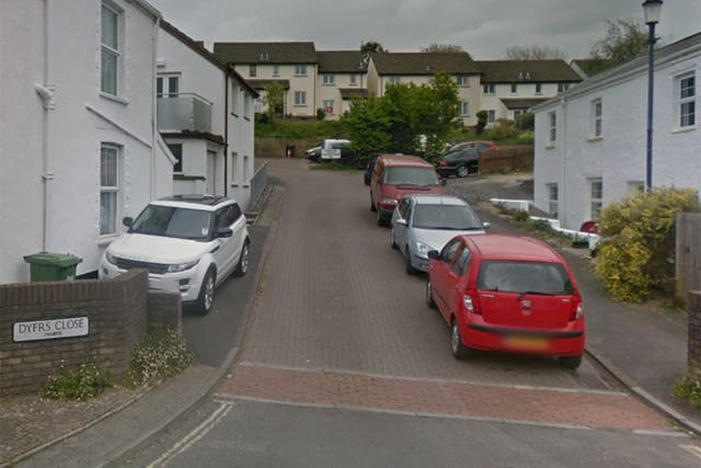 The incident took place on Dyers Close, Braunton, North Devon