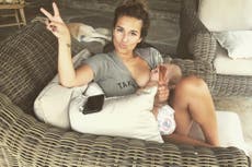 Jessie James Decker sparks backlash for sharing photo of her breastfeeding while drinking