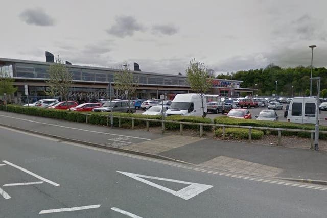 The victim was stabbed in the Tesco car park 