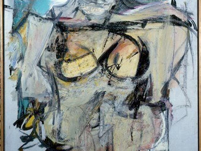 "Woman-Ochre" by Willem de Kooning