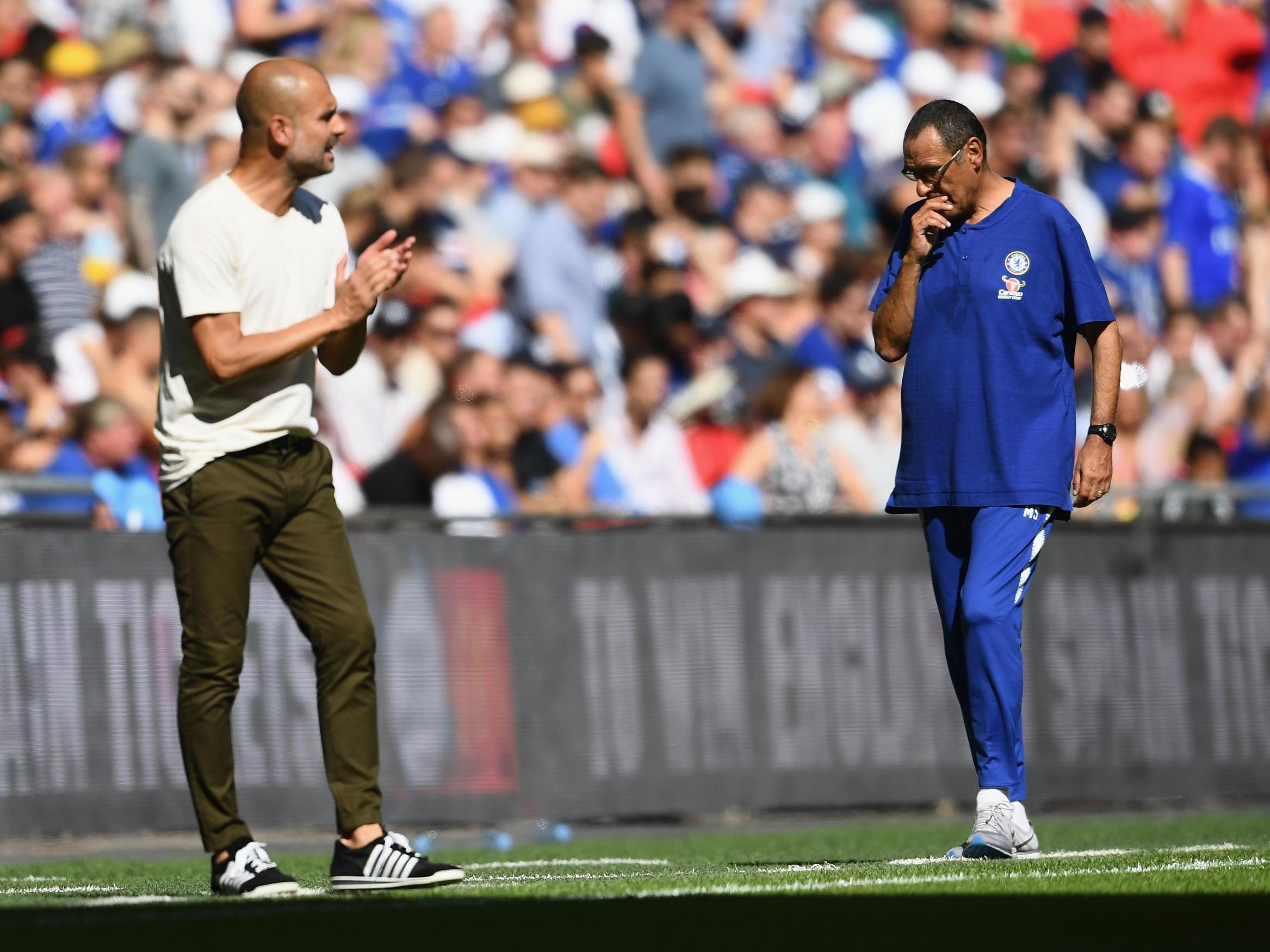 The two managers on the touchline