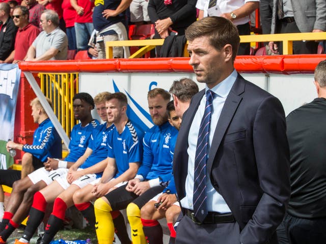 Steven Gerrard's opening league game ended in a draw