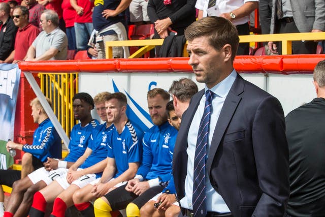 Steven Gerrard's opening league game ended in a draw