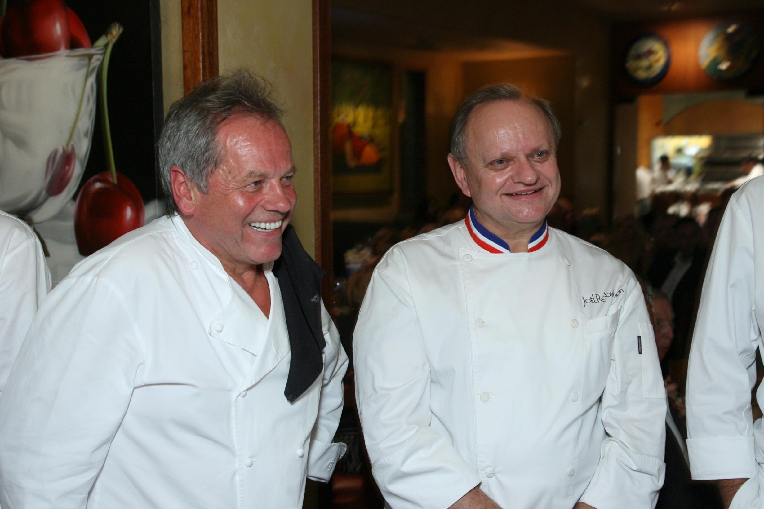 Robuchon with Wolfgang Puck at the annual Chef’s Grand Tasting Dinner