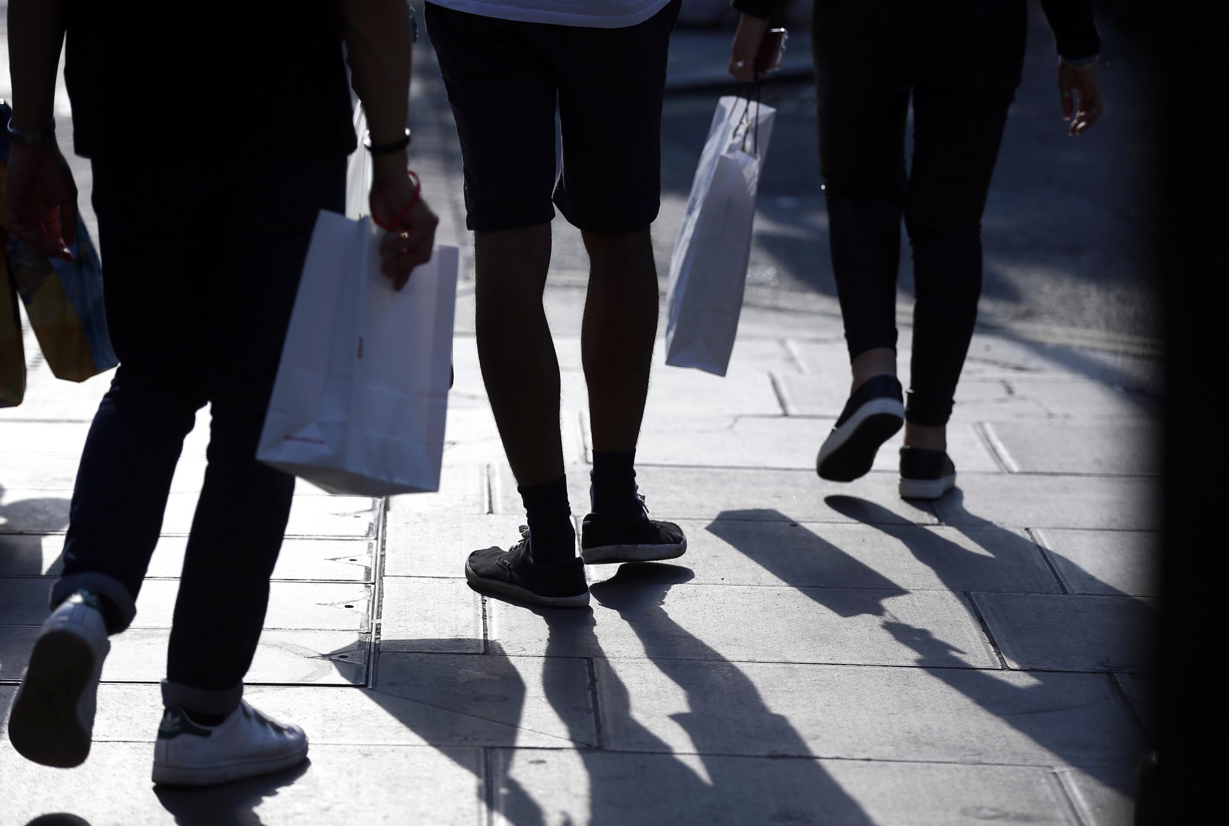 The hot weather has encouraged shoppers to hit the high street