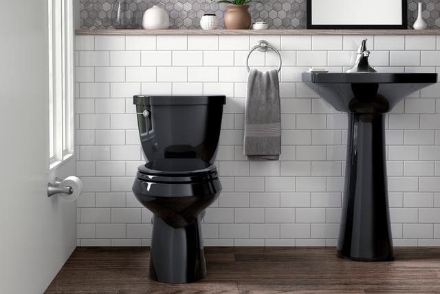 Kohler offers more than 30 toilet options in black, including this Cimarron toilet