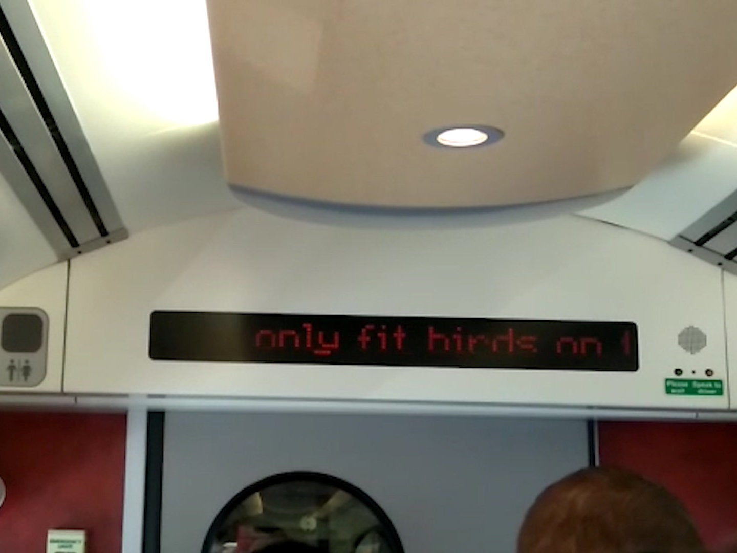 Cross Country describe the language used as ‘unacceptable’ and said staff with access to the onboard systems will be spoken to