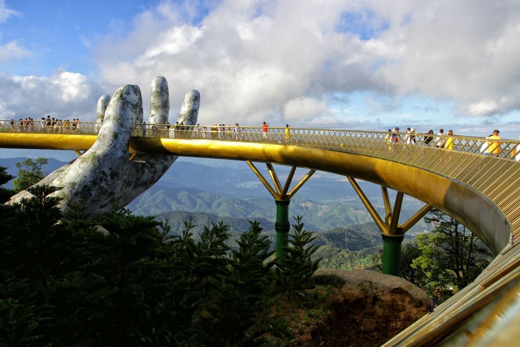 <p>Golden Bridge in Vietnam </p>
