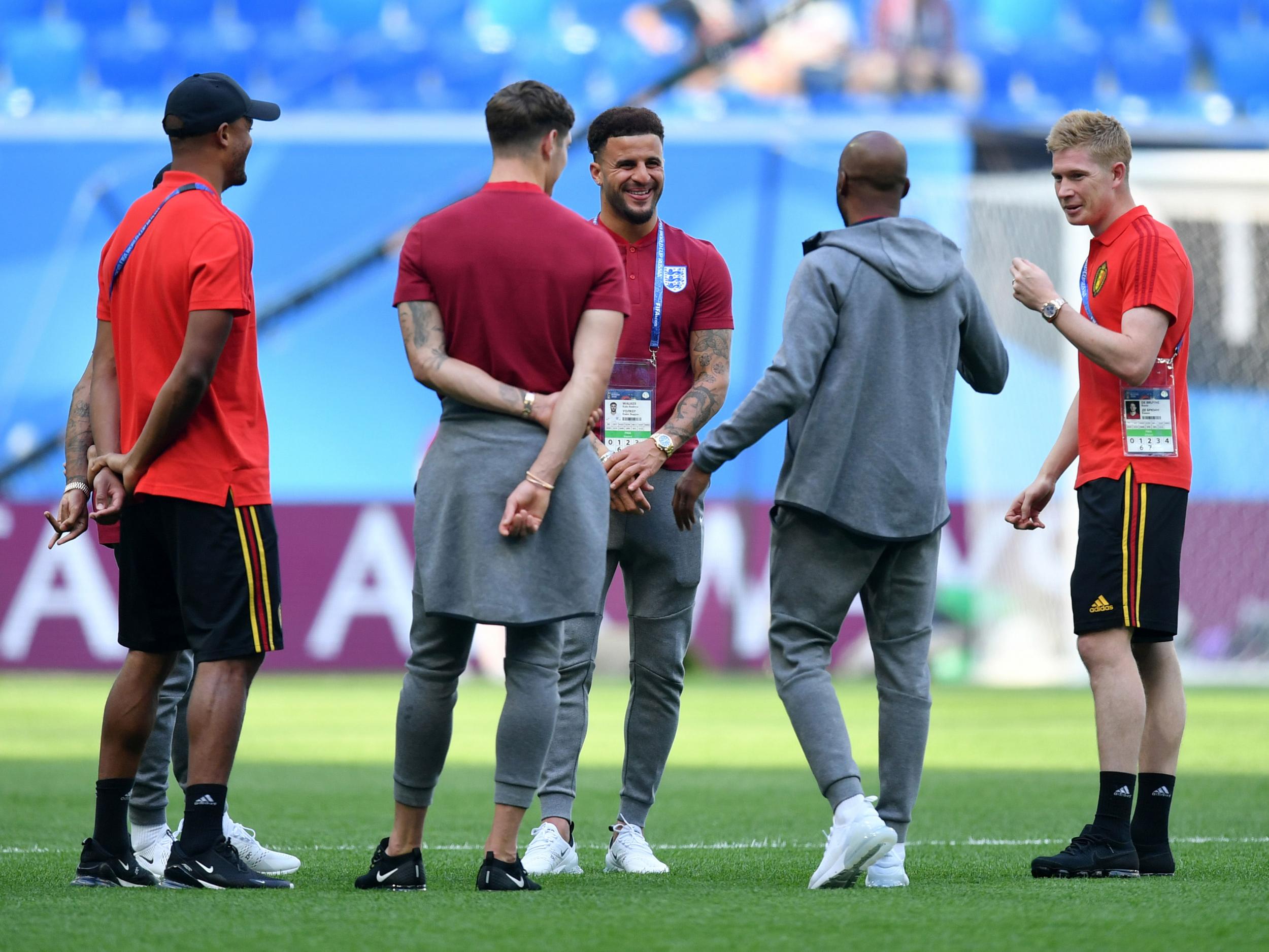 City's Belgian and English players in Russia