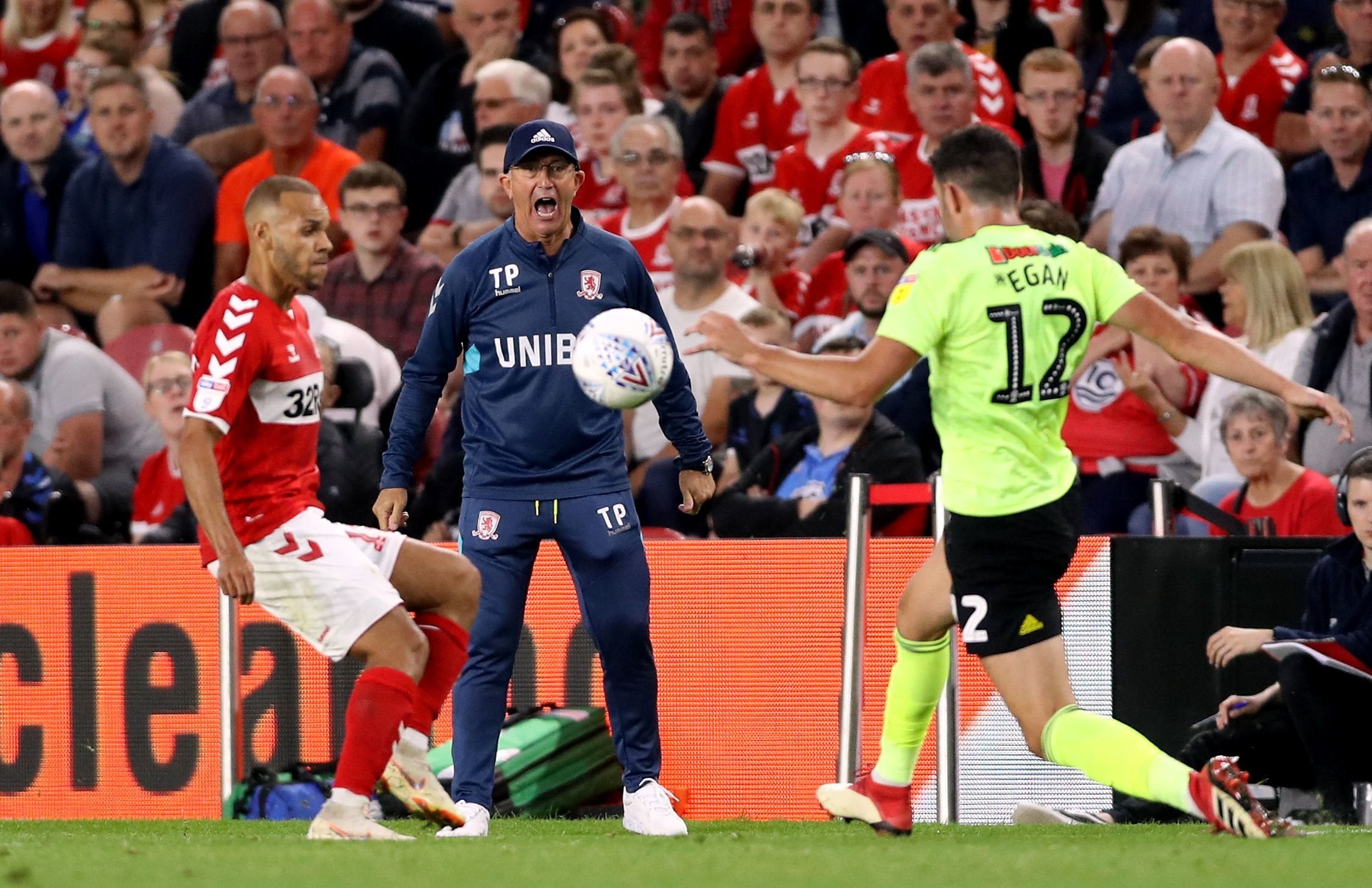 Tony Pulis watches on from his technical area