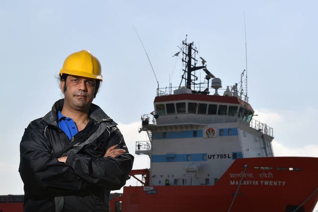Captain Nikesh Rastogi, 43, is preparing to return home after 18 months stranded aboard the Indian supply vessel Malaviya Twenty in port at Great Yarmouth