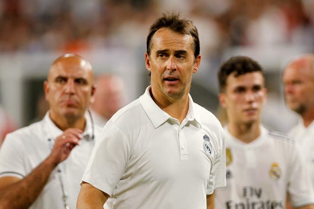 Real Madrid coach Julen Lopetegui