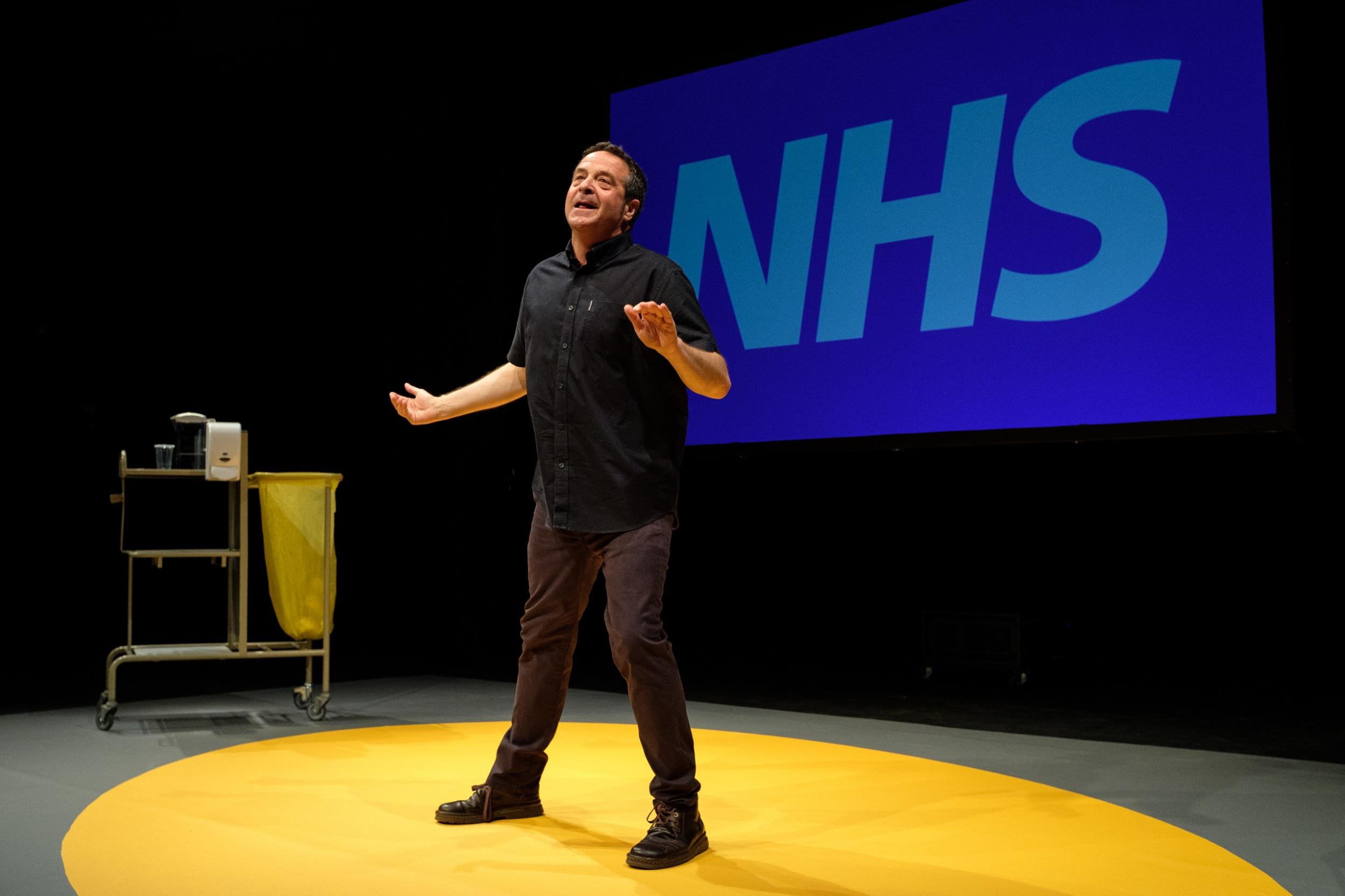 Mark Thomas in ‘Check Up – Our NHS at 70’