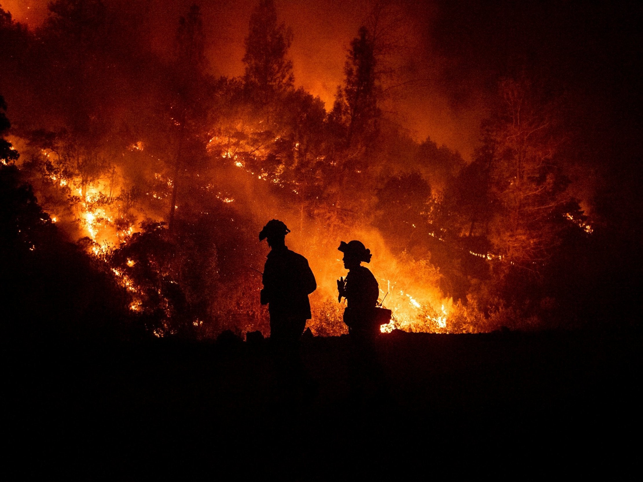 Two other wildfires in Northern California have claimed five other firefighters and six other lives