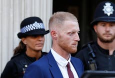 Stokes knocked men unconscious 'after bottling threat', court hears