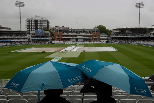 Rain prevents the start of the first day between England and India at Lord's