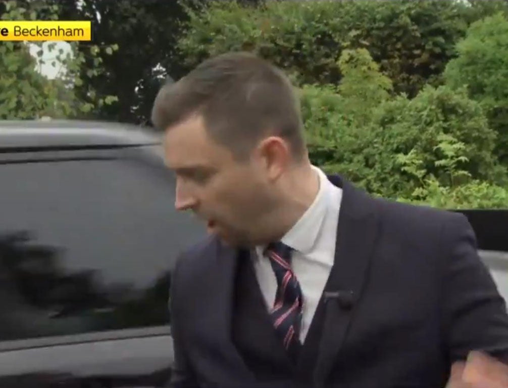 Sky Sports presenter Michael Bridge splashed outside Crystal Palace