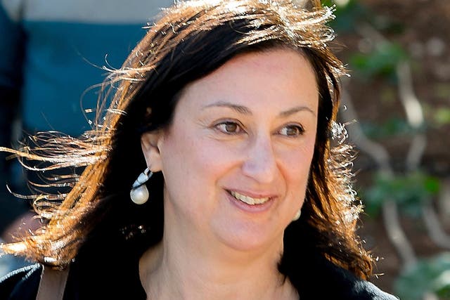 Journalist Daphne Caruana Galizia was killed in a car bomb in October 2017