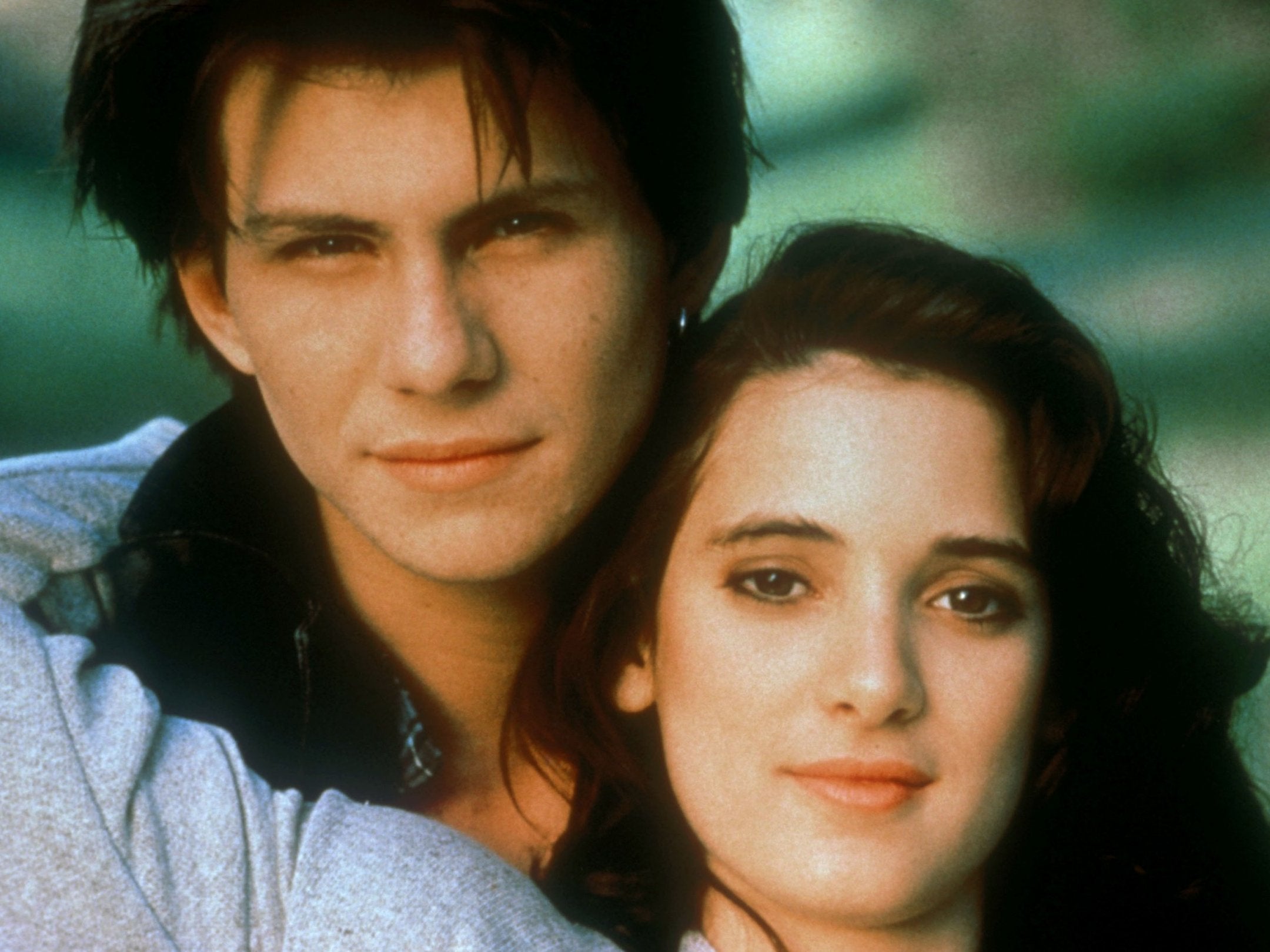A teenage Christian Slater and Winona Ryder in the cult classic
