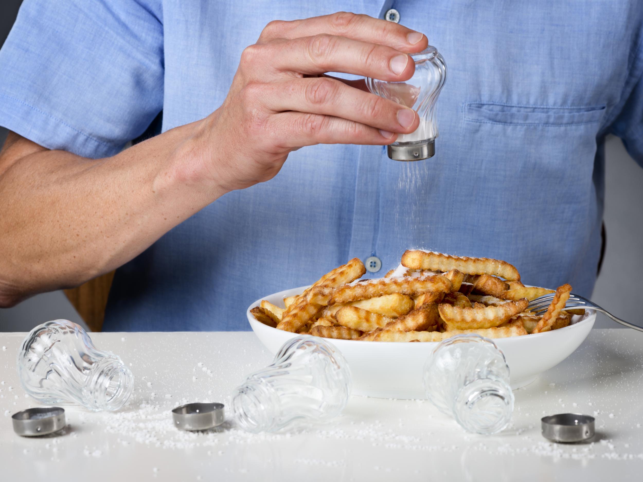 UK guidelines recommend not adding salt to food as it increases blood pressure and is already abundant in staples like bread