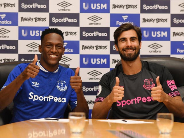 Everton clinched Barcelona pair Yerry Mena and Andre Gomes