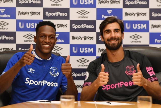 Everton clinched Barcelona pair Yerry Mena and Andre Gomes