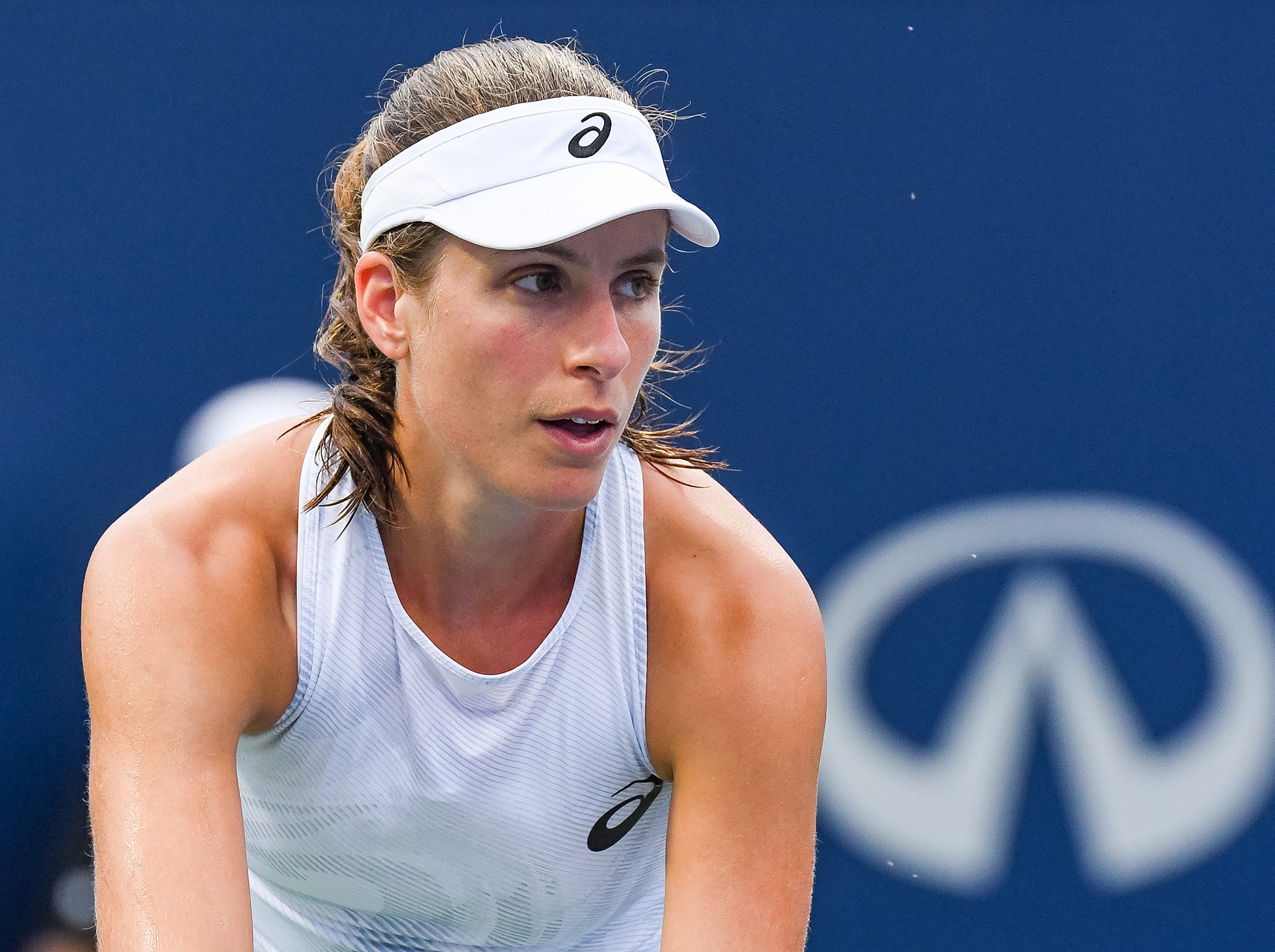 Johanna Konta crashed out on Friday