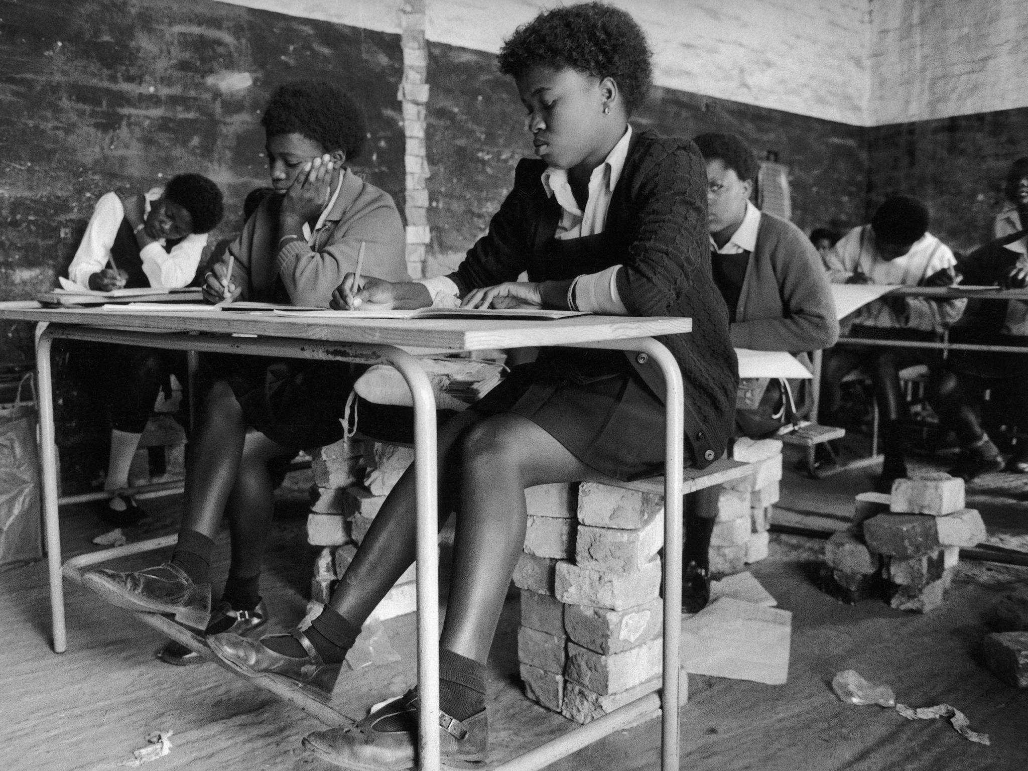 School at Orange Farm, near Soweto: one of the ANC’s policies is to improve education for black South African children