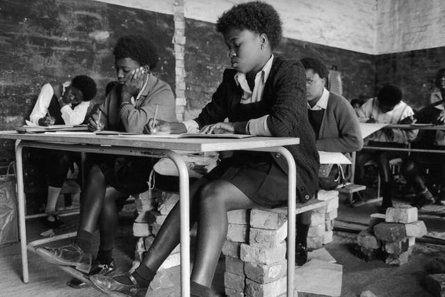School at Orange Farm, near Soweto: one of the ANC’s policies is to improve education for black South African children
