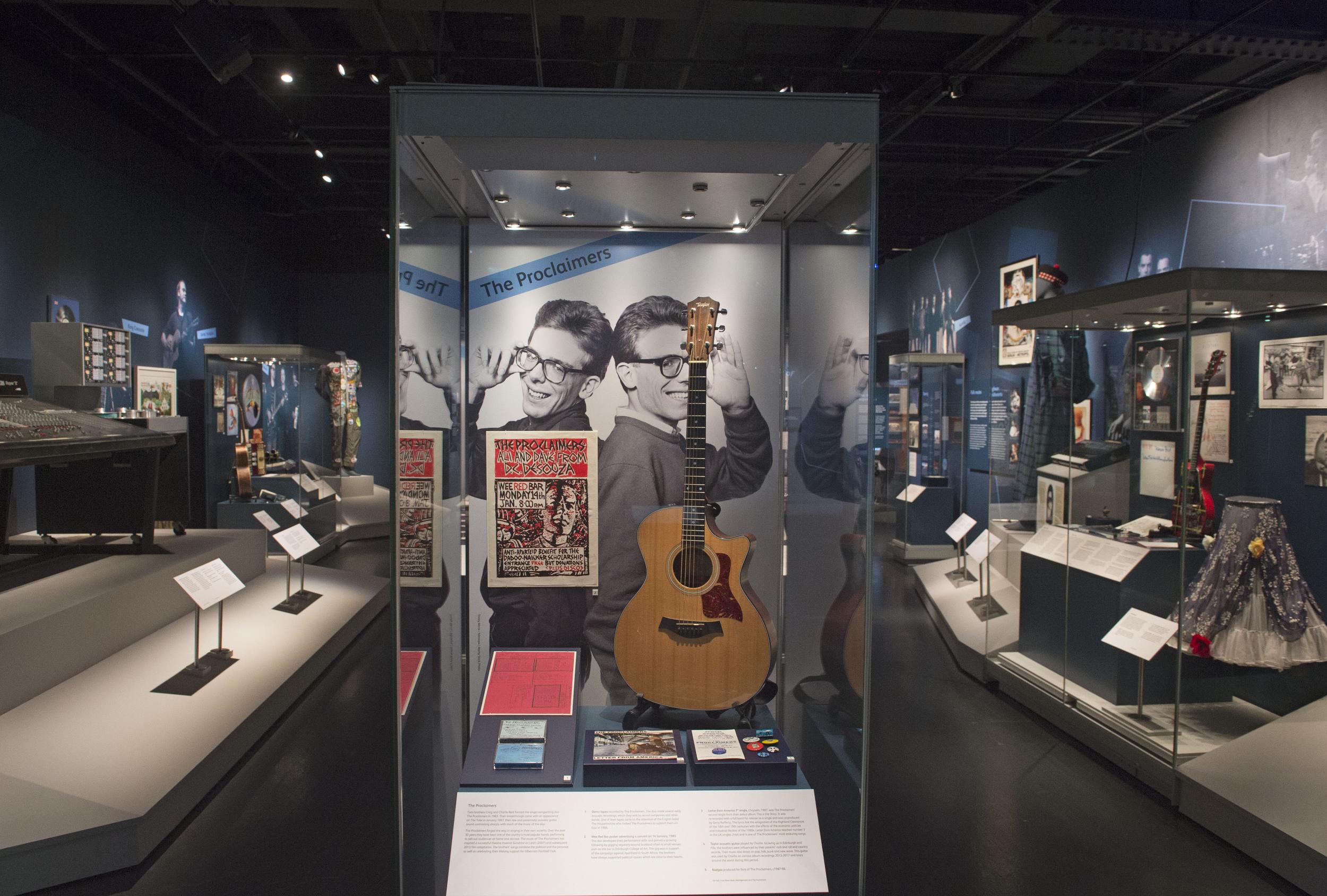Musical memorabilia at the National Museum of Scotland