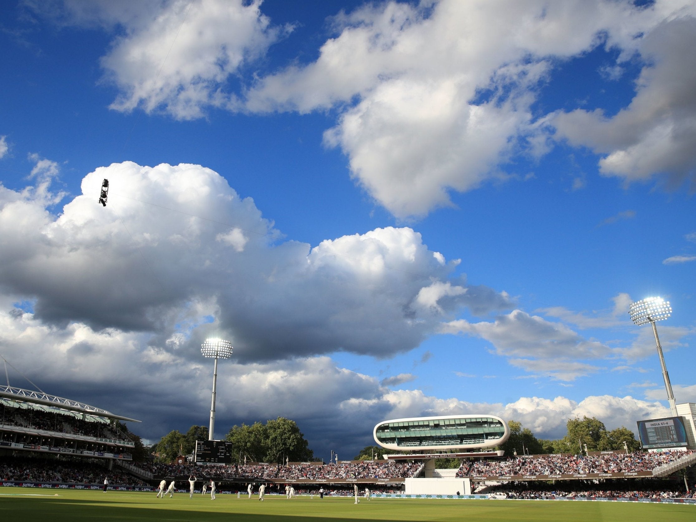 The skies eventually brightened over Lord's