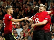 Shaw scores first ever goal as United begin season with an edgy win